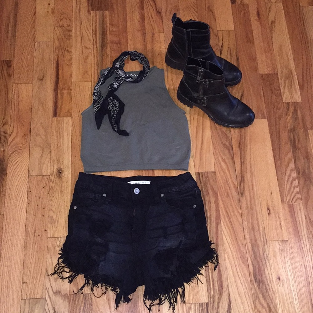 Free people high neck crop top